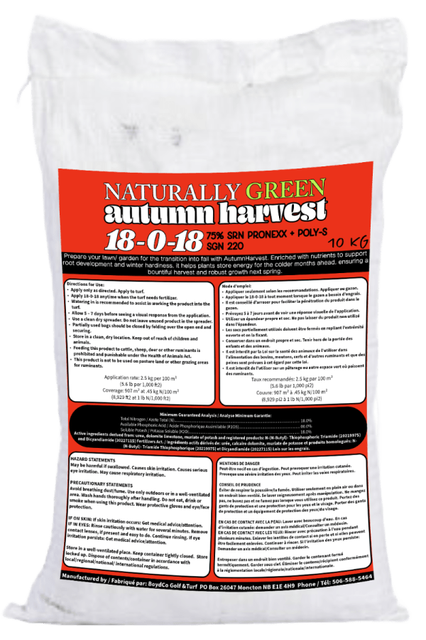 Autumn Harvest 18-0-18 10KG