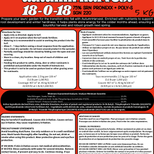 Autumn Harvest 18-0-18 5KG